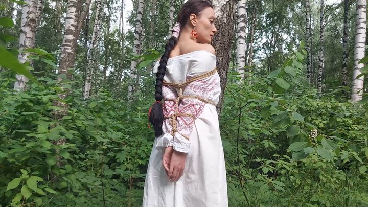 Sofi in the Ethnic dress_Bondage in the forest_Tel_Part 2
