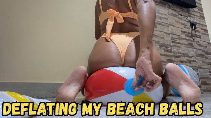 Deflating my beach balls