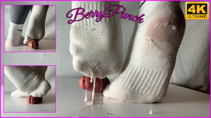 Unaware Sockjob And Cock Trampling in Dirty Nike Socks - Cock Crush - Cockbox - 