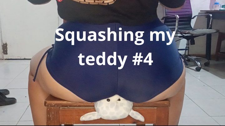 Squashing my teddy #4
