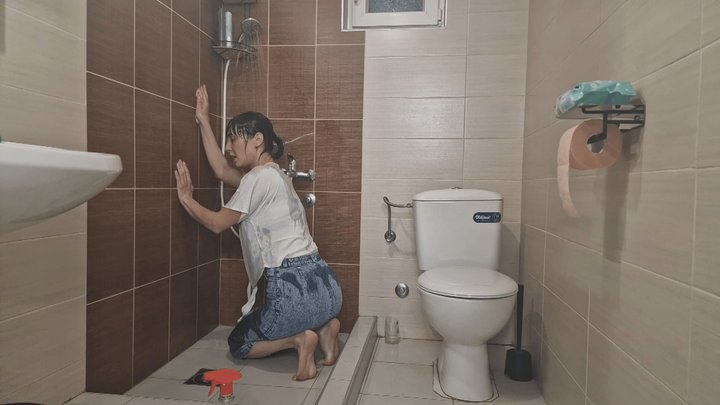Cleaning my House in Drenched Clothes