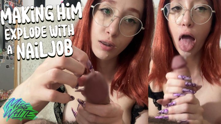 Making Him Explode With A Nailjob