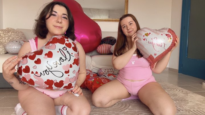 Mylar Balloon Sit to Pop with my Girlfriend - Foil Balloons - Mylar Balloons - K