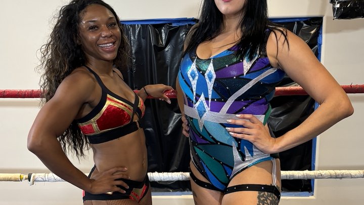 Women's Wrestling: Amazon Piledrives & Bodyslams Tiny MILF!
