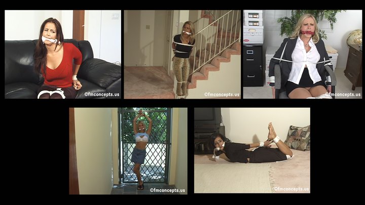 A Series Of Shorter Clips Featuring Great Cleave Gagged Models!