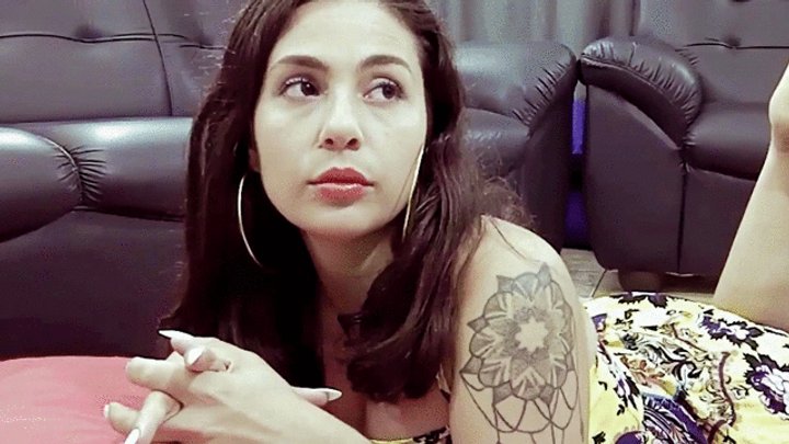 Smoking Girl Wonderful Lips Model Julianna Misty 120's Video 0041