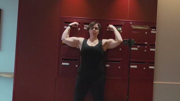 Flex in front of the letterboxes