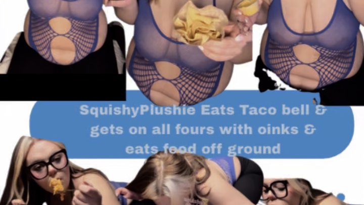 Nerdy Fat girl Becomes a Total Oinking Pig!