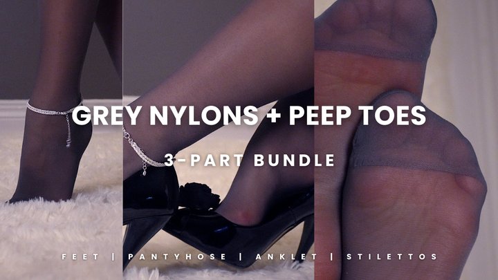 From Bare Feet To Patent Stiletto Heels Grey Nylon Transformation Full Series