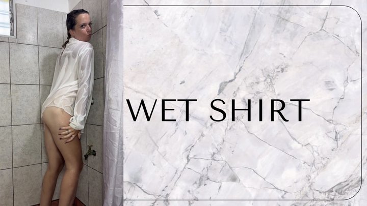 wet shirt shower