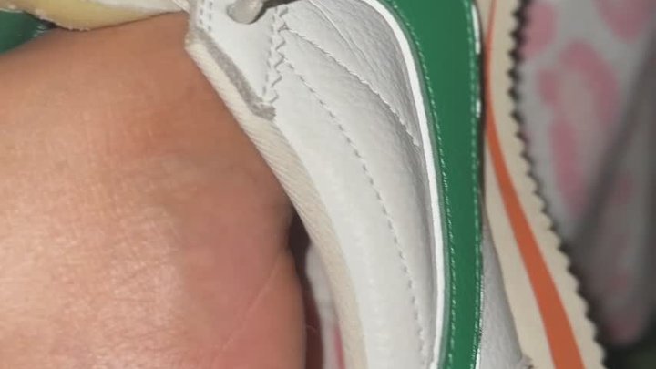 Close up Shoe removal