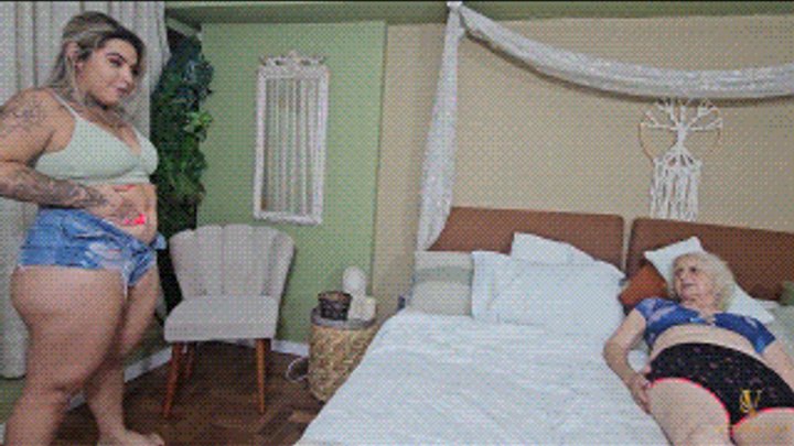 PLAYFUL TEASING AND ADORING MY 75 YEAR OLD MATURE AUNT'S NAVEL - BY DORINHA AND 