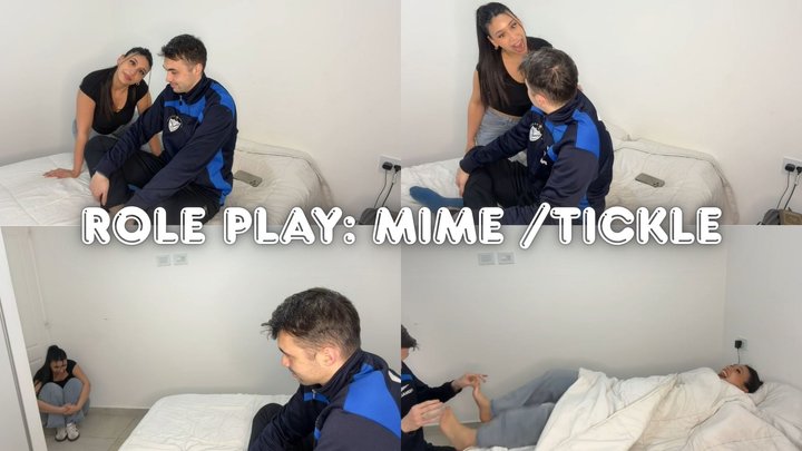 Trapped mime: Tickling on the soles of the feet