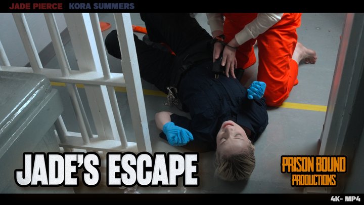 Jade's Prison Escape - Inmate girl gets her prison cell searched and overpowers 