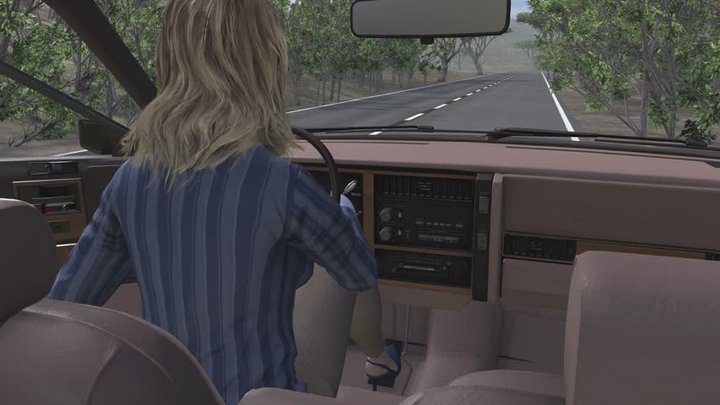 Back Seat Cranking in the Buick Century with Flavia in Slingbacks 1080p