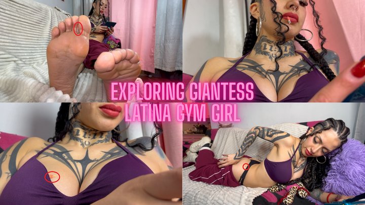 Exploring giantess latina gym girl