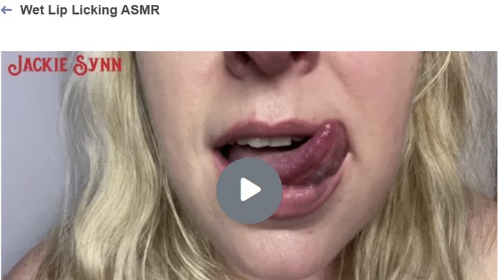 Wet Lip Licking ASMR 1080p