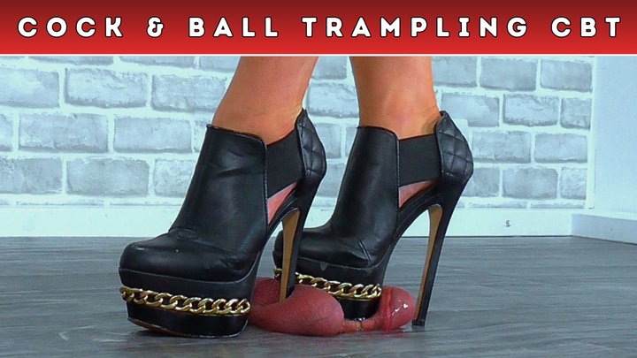 Smushing Your Cock & Balls Under My Monster Stiletto Boots (187) - Heel Cam - Tr