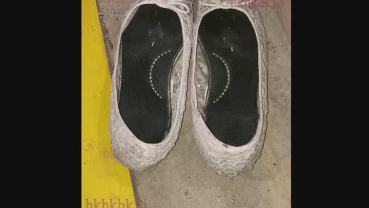 Cum lace white-flat shoes