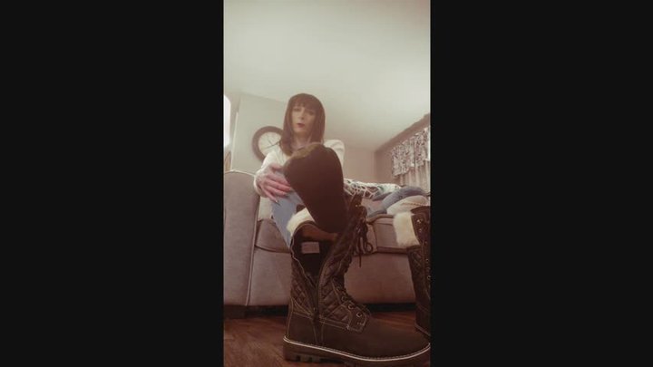 Removing winter boots after work