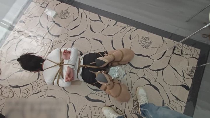 shufu222-hogtied tied bondage and Make girls drool