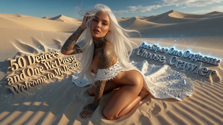 50 Degrees and One Wet Pussy: Welcome to My Desert. One Sip or One Orgasm: Choos