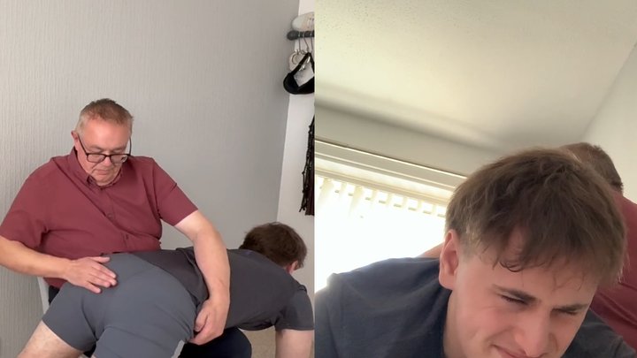 Felix Spanked in Sports Gear - Re-uploaded
