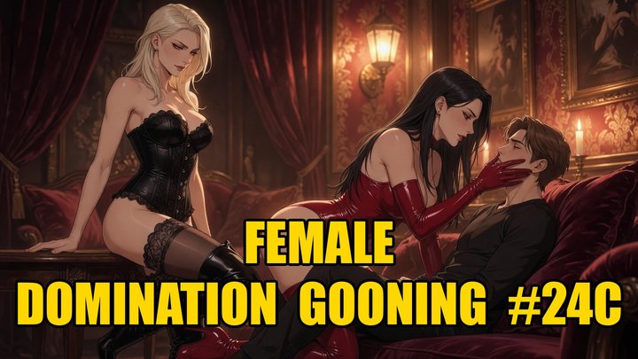 Female Domination Gooning #24C: Alpha Mistress Latex Throne Dominion (Animated, 