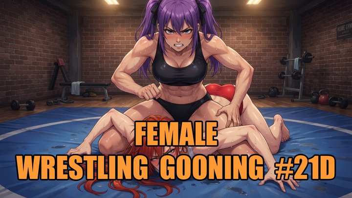 Female Wrestling Gooning #21D: Pinned Beneath the Goddess (Animated, Music, Text