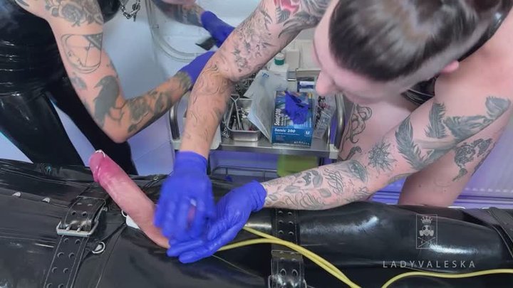 Hurting His Cock With Electrics