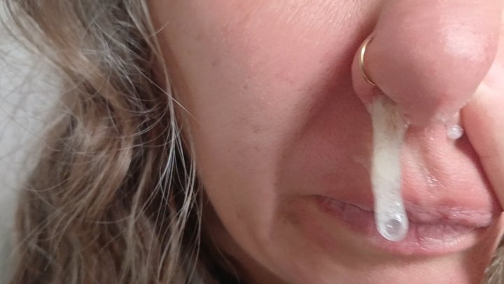 Blowing My Nose & Showing My Snot Steam & Nasal Cleaning