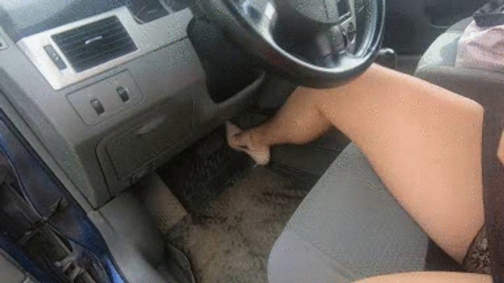 Pump the gas pedal with my sexy calves of right foot copy