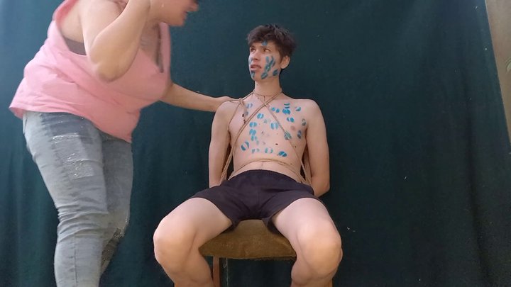 Blue lipstick as punishment MP4