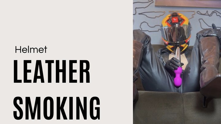 helmet leather and smoking