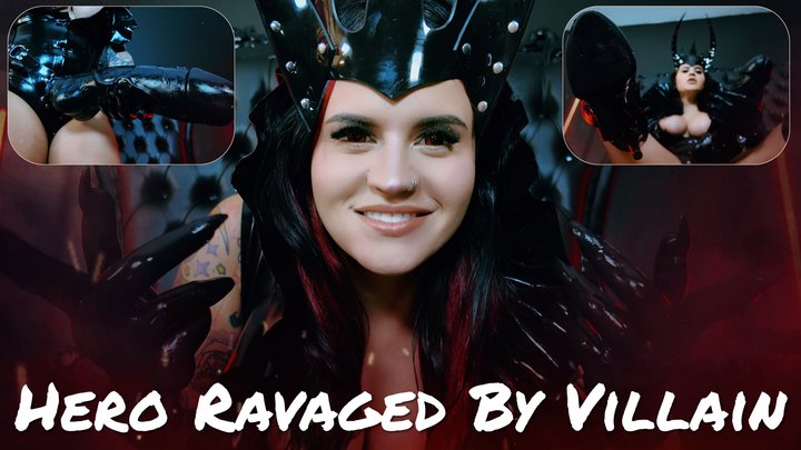 Hero Ravaged By Villain: POV Strap On Cosplay Femdom Fantasy, Spitting, Smoking,