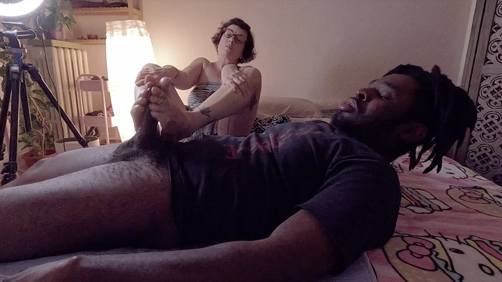 Had him in spasms and crying again, drained after good, oily foot massage, plus 