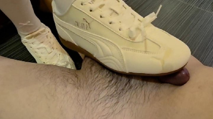 mistress puma shoejob cum