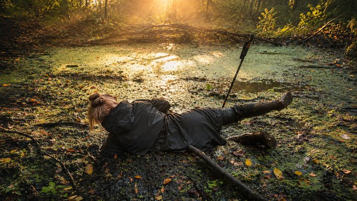 Aliona Got STUCK IN A SWAMP | Feet Trapped in Mud! Dangerous Forest Adventure | 