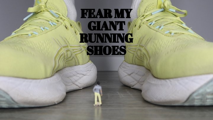 Fear my giant running shoes - Mr and Mrs C