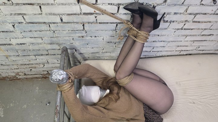 Don't trust strangers. Bound and Helpless