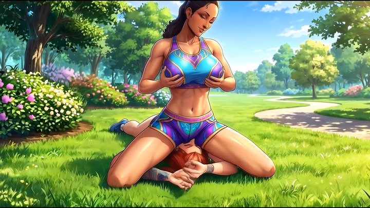 Used For Pleasure by Big Busted Bitch | Facesitting Wrestling