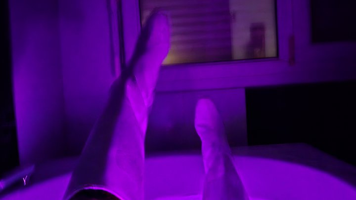 Princess play with her boots in bath compilation 4