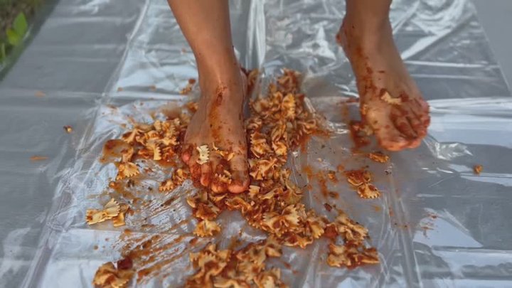 Feet in Farfalle and Marinara