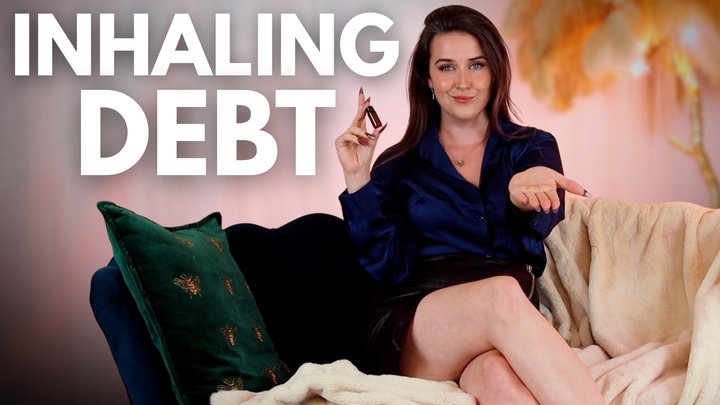 Inhaling Debt - Sophia Truee Seductively Drains with Financial Ruin Fantasy and 