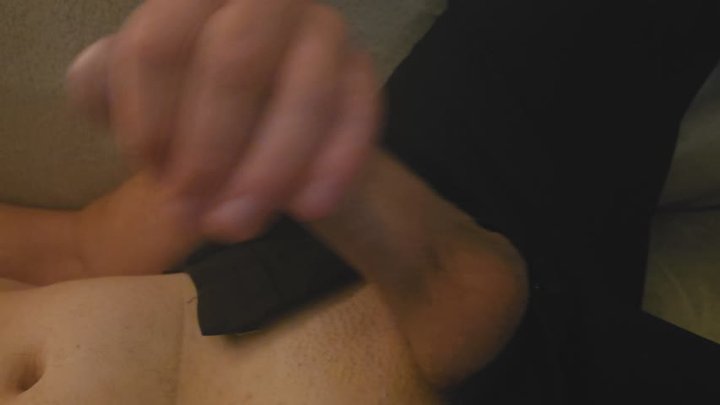 Hot handjob with precum