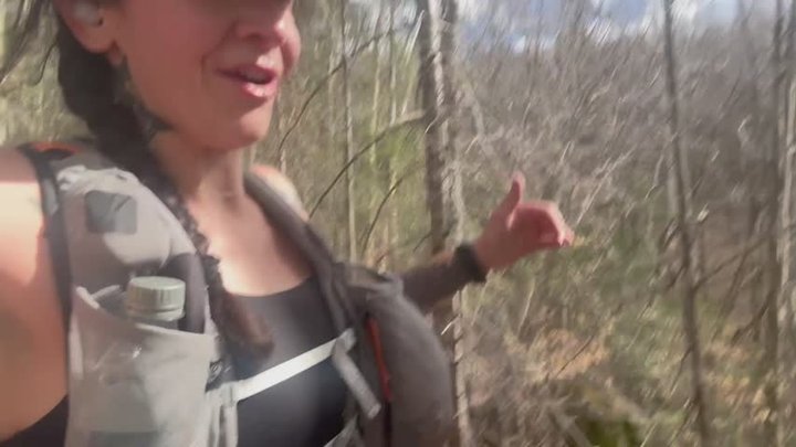 Mountaintop vibrator orgasm full bush tattooed