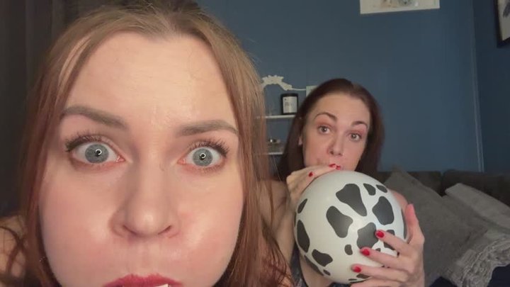 Lana Blade and SluttySarah Inflate you into the Big Man you have Always Dreamed 