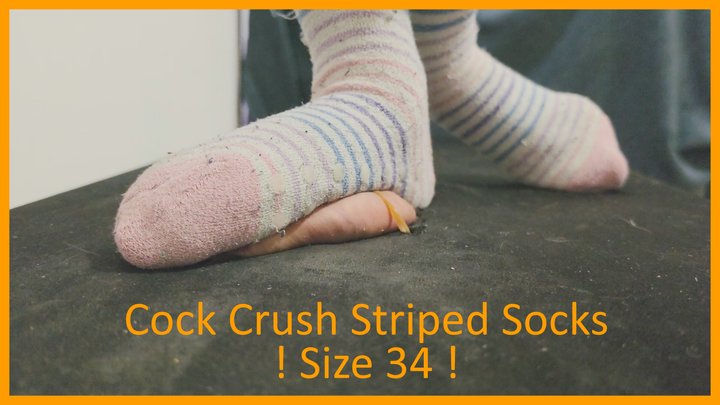 LittleShoes - Cock Crush with Socks FIRST TIME Size 34 | 044B