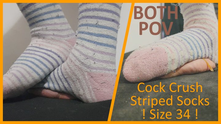 LittleShoes - Cock Crush with Socks FIRST TIME Size 34 | 044C