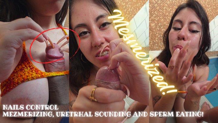 (1080p) Mesmerized!! Pov getting mesmerized by my long nails and draining your s